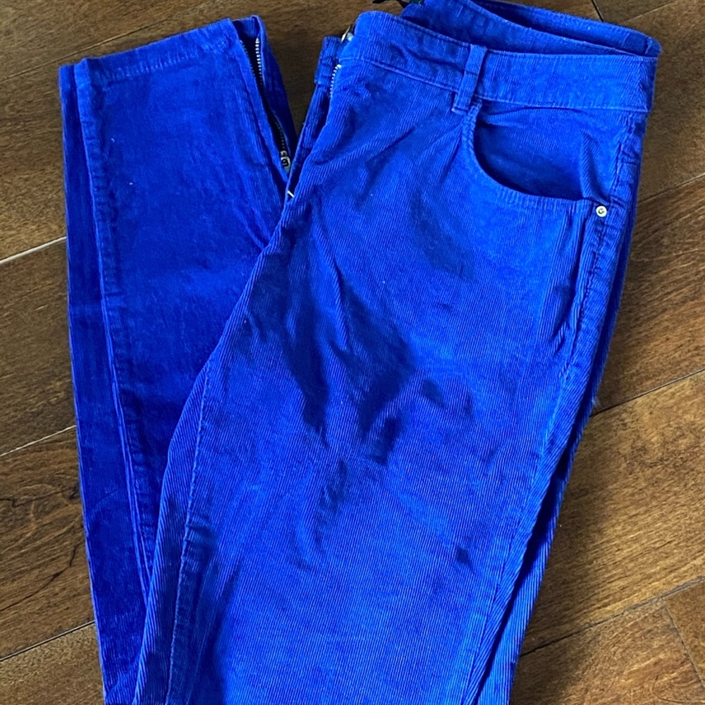 H&M Corduroy Cobalt Blue Pants
